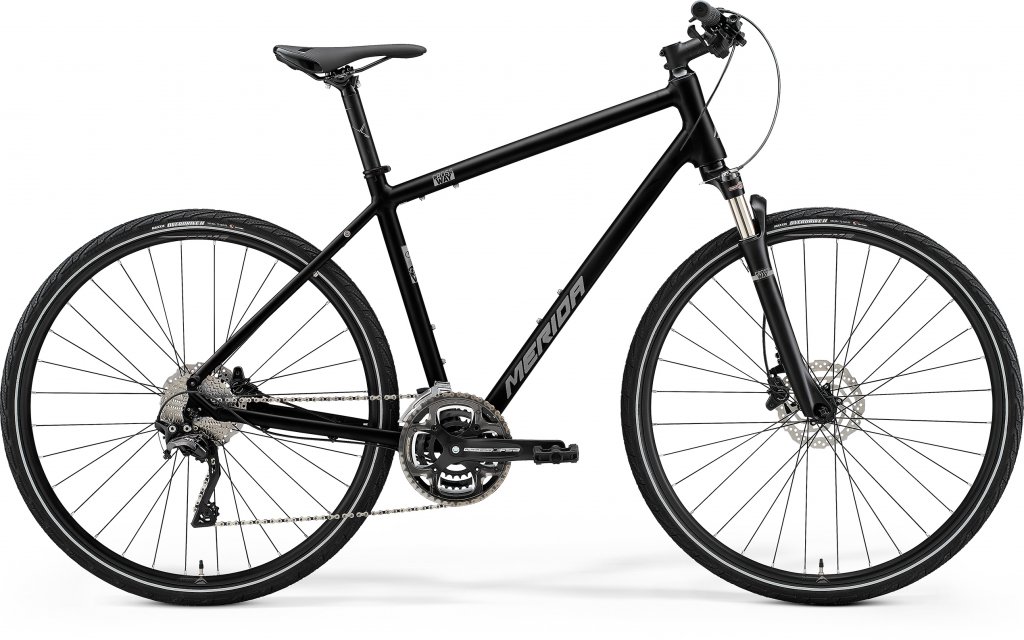 Crossway 500 Glossy Black / Matt Silver Merida Benelux